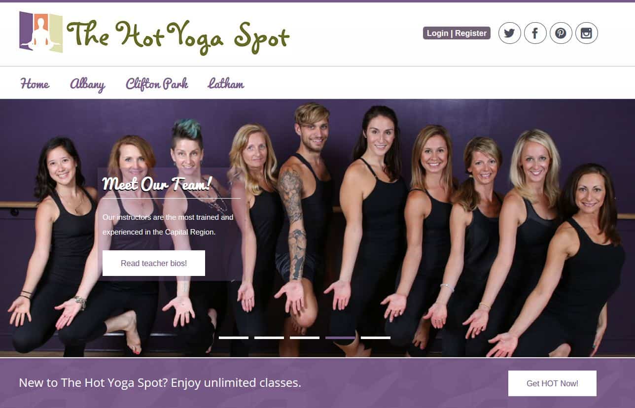 New WordPress Design Project – The Hot Yoga Spot