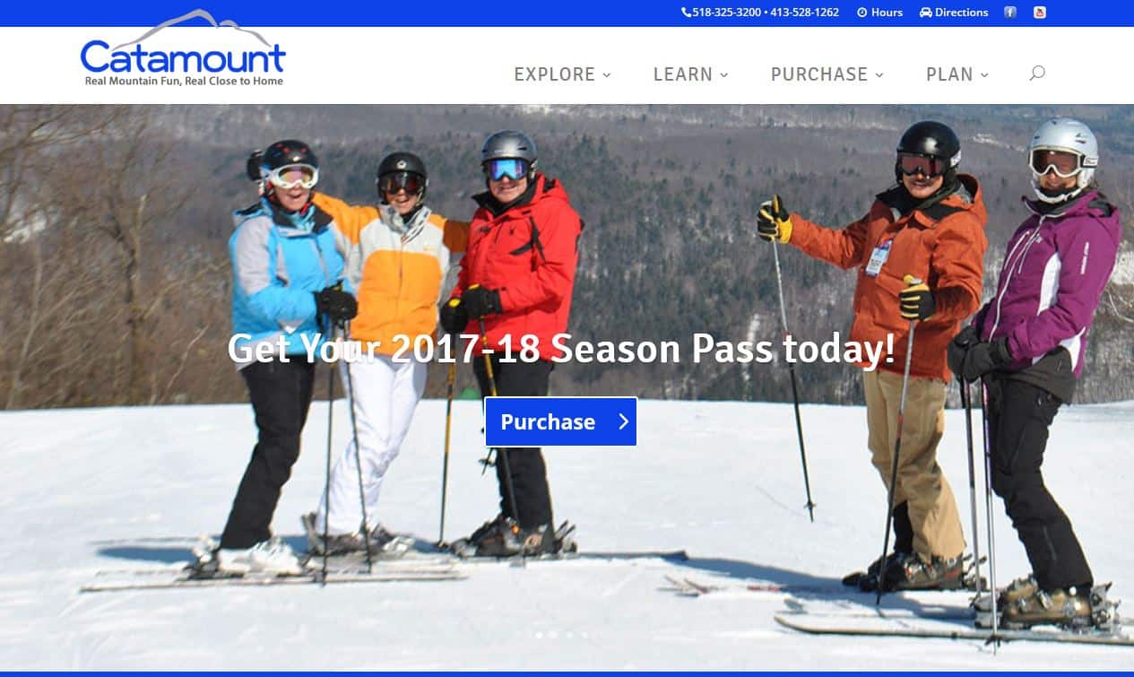 WordPress Design – Catamount Ski
