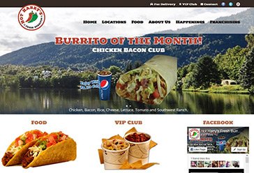 WordPress Design Project – Hot Harry’s Burritos