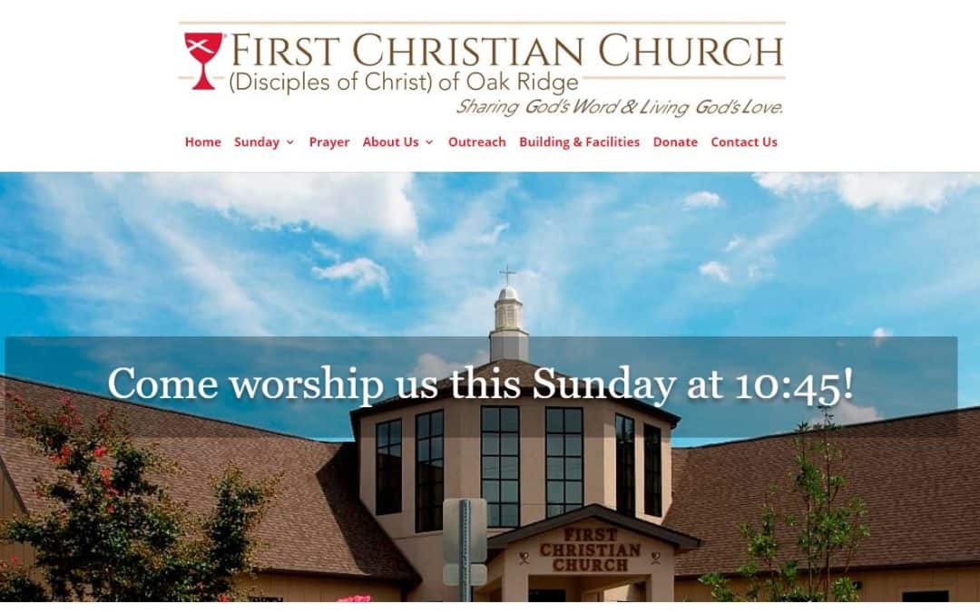New WordPress Redesign Project – First Christian Church