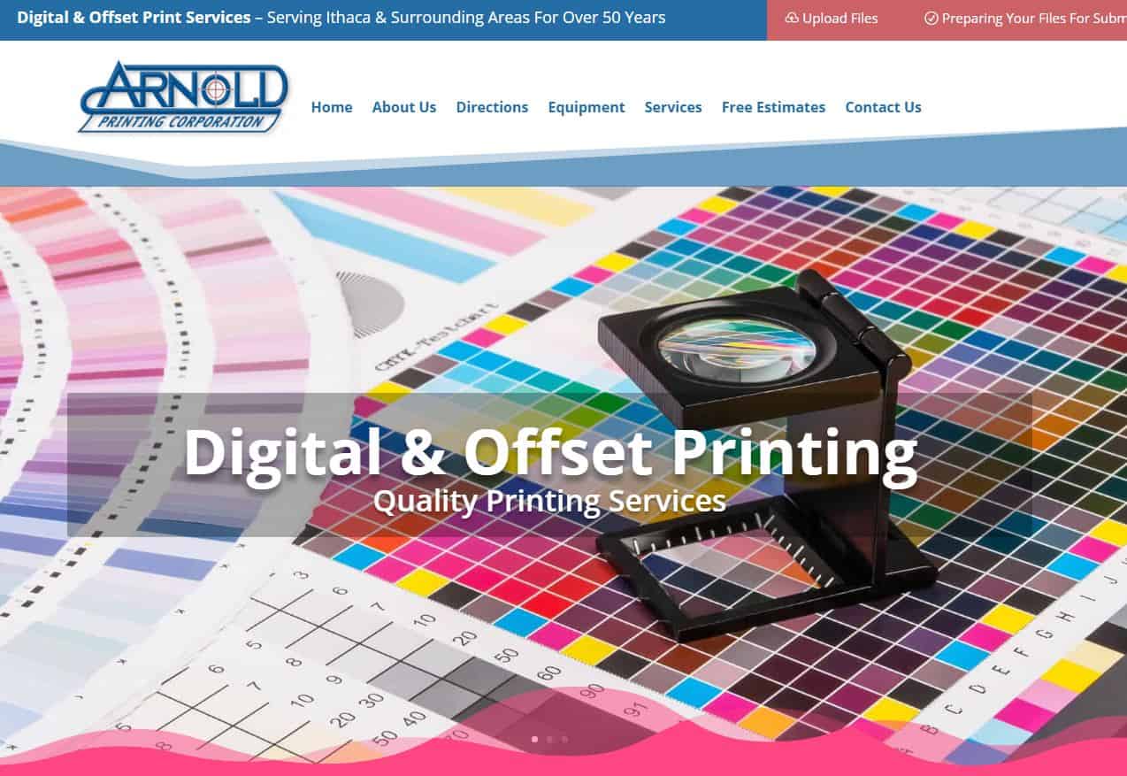 New Website to WordPress Redesign Project – Arnold Printing Corp.