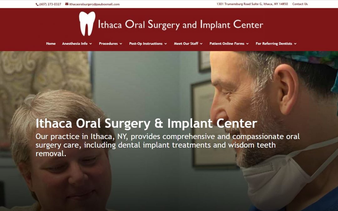 WordPress Design Project – Ithaca Oral Surgery & Implant Center